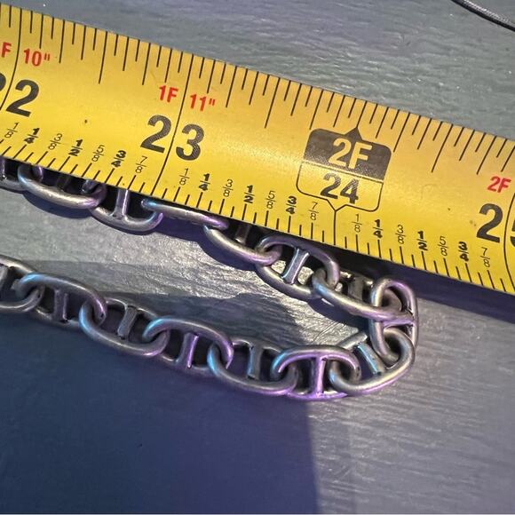 Stella & Dot Silver Tone Chainlink Long Necklace - Picture 4 of 9